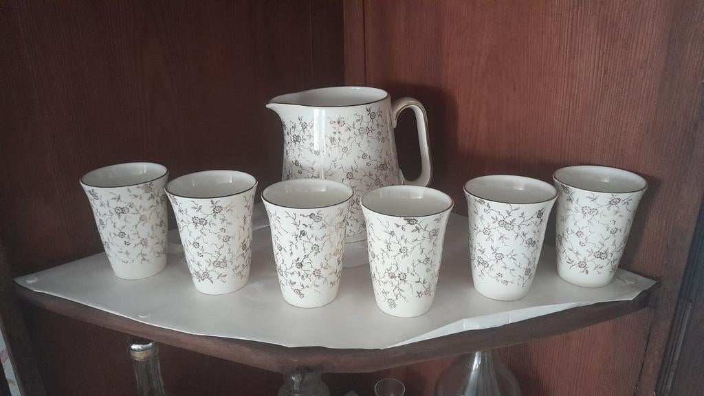 Mosa Maastrichts porselein melkkan-set, Antiek en Kunst, Ophalen of Verzenden