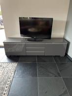 strak IKEA BESTÅ BURS TV meubel in hoogglans grijs, Ophalen, Overige materialen, Gebruikt, 150 tot 200 cm
