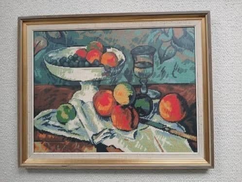 Geborduurd schilderij Fruitschaal, Antiek en Kunst, Ophalen