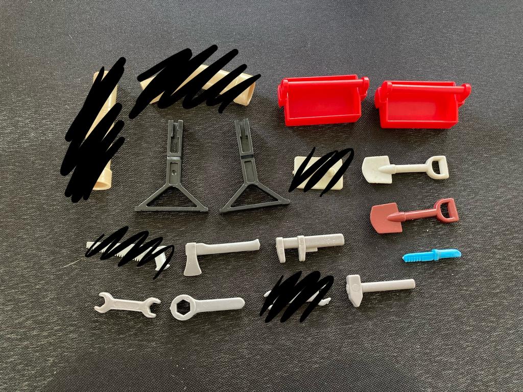 Playmobil bouw accessoires., Ophalen of Verzenden, Zo goed als nieuw