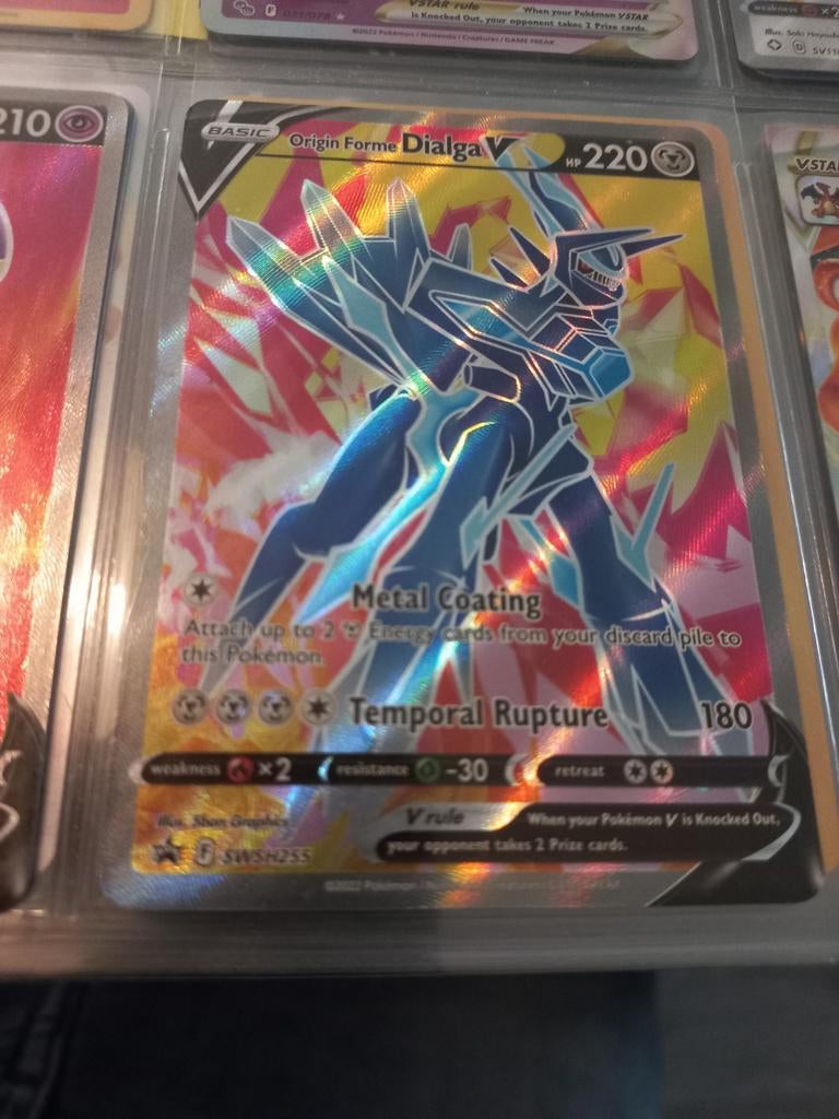 Dialga v fullart, Ophalen of Verzenden, Zo goed als nieuw, Losse kaart, Foil