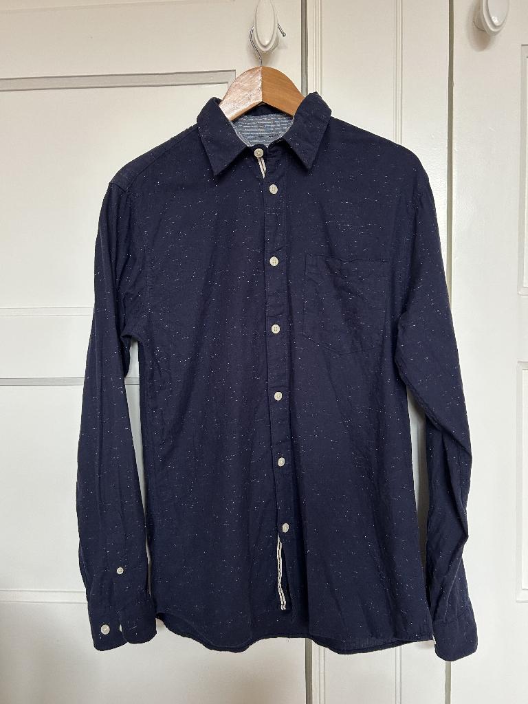 Blauw Selected Homme overhemd - Maat M, Blauw, Zo goed als nieuw, Selected Homme, Halswijdte 39/40 (M)