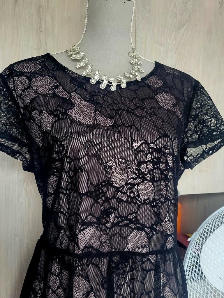 Betty Barclay Zwart Kanten Jurkje Maat M, Zwart, Maat 46/48 (XL) of groter, Betty Barclay, Nieuw