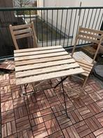 Ikea buiten tafel en stoelen, Tuin en Terras, Tuinsets en Loungesets, Gebruikt, Tuinset, Hout, Eettafel