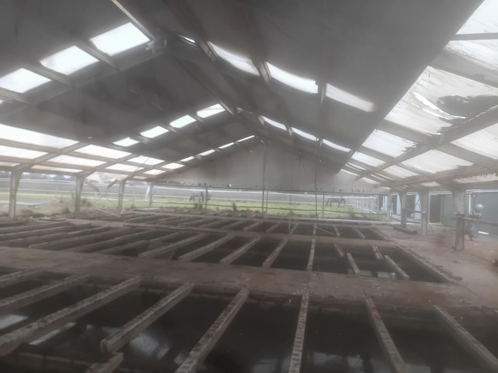 Staalconstructie gegalvaniseerd loods 45x16,70m, Ophalen