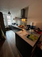 Keuken modern donkergrijs, Huis en Inrichting, Keuken | Complete keukens, Ophalen, Gebruikt, Enkelwandige keuken, Grijs