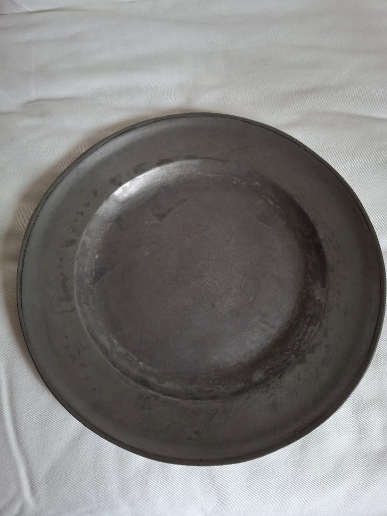 Tinnen schotel (Charger), Antiek en Kunst, Antiek | Tin, Ophalen