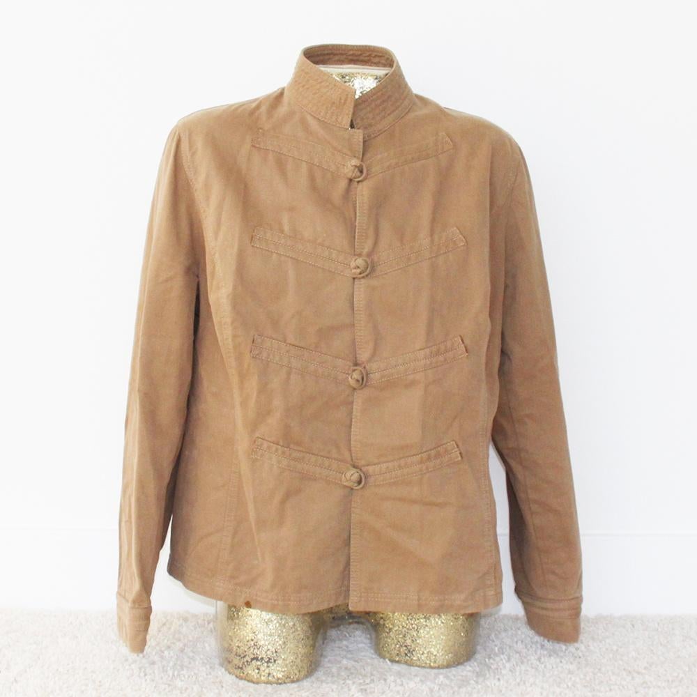 HS Jasje 100% Katoen (Maat 46) - 8 € 30,-, Bruin, Maat 46/48 (XL) of groter, Ophalen of Verzenden, Zo goed als nieuw