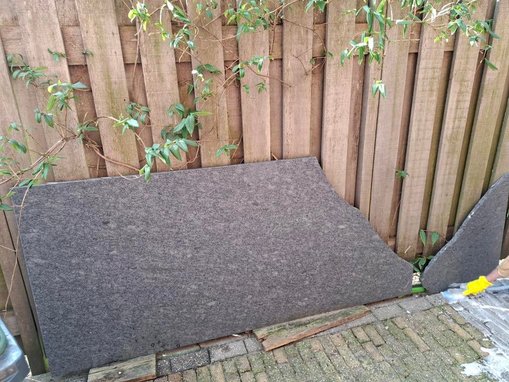 €25, Robuust hardstenen tafelblad, zelf op maat maken, Ophalen, Overige materialen, 100 tot 150 cm, 50 tot 100 cm