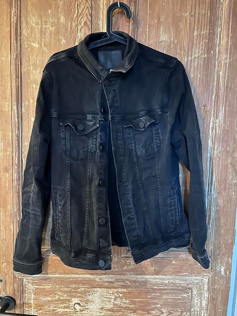 Zwarte spijkerjas Distrikt maat M, Kleding | Heren, Ophalen of Verzenden, Gedragen, Maat 48/50 (M), Zwart