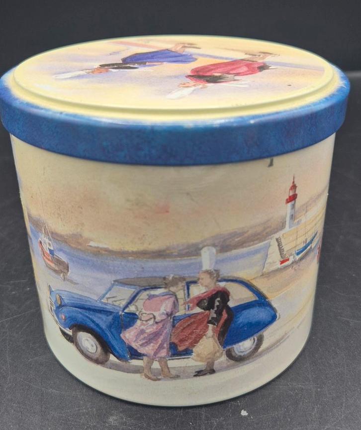 ​Vintage Frans Koekblik - Massilly France - Bretagne & 2CV, Verzamelen, Blikken, Gebruikt, Koek(jes), Ophalen of Verzenden