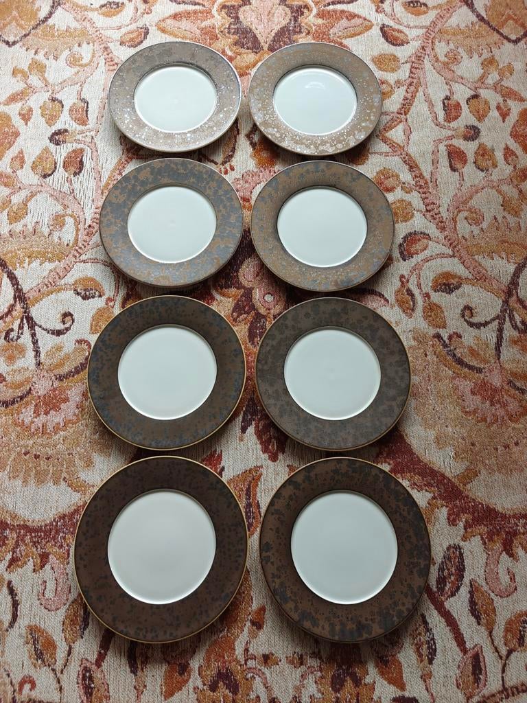 Jaune de Chrome borden 8 stuks, Huis en Inrichting, Keuken | Servies, Ophalen of Verzenden, Zo goed als nieuw, Bord(en), Overige stijlen