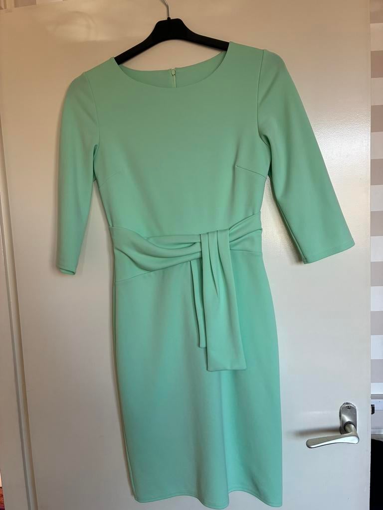 Mintgroene jurk, Kleding | Dames, Maat 38/40 (M), Ophalen of Verzenden, Zo goed als nieuw, Boven de knie