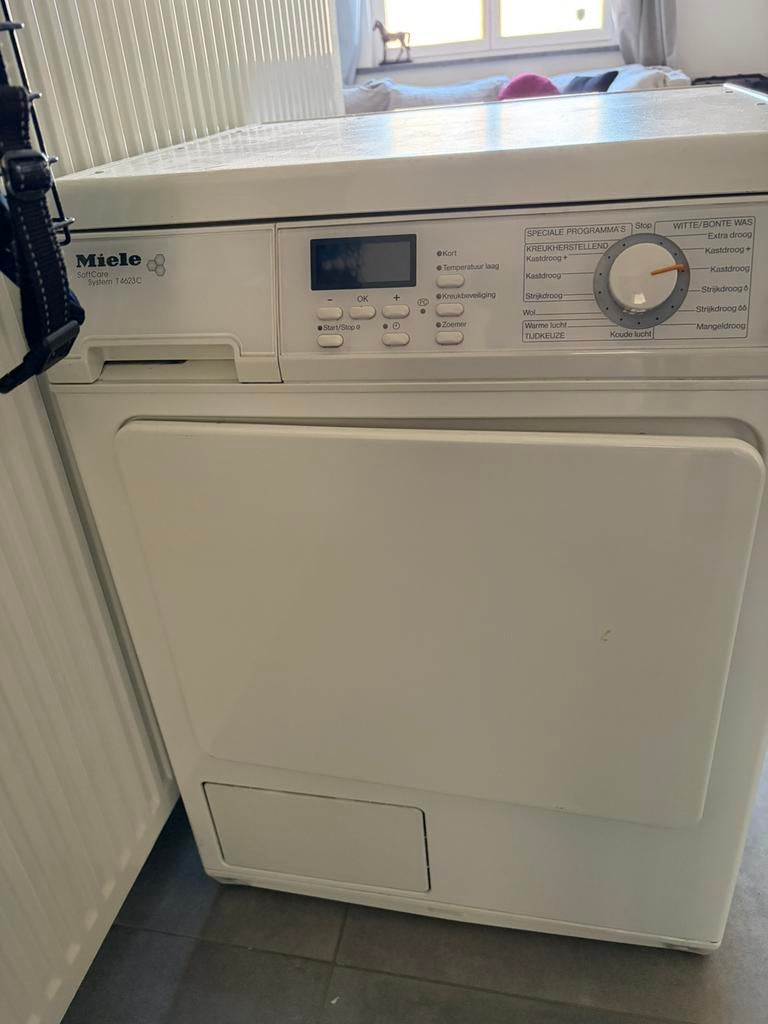 Miele wasdroger, Witgoed en Apparatuur, Wasdrogers, Ophalen, Gebruikt, Voorlader, 85 tot 90 cm