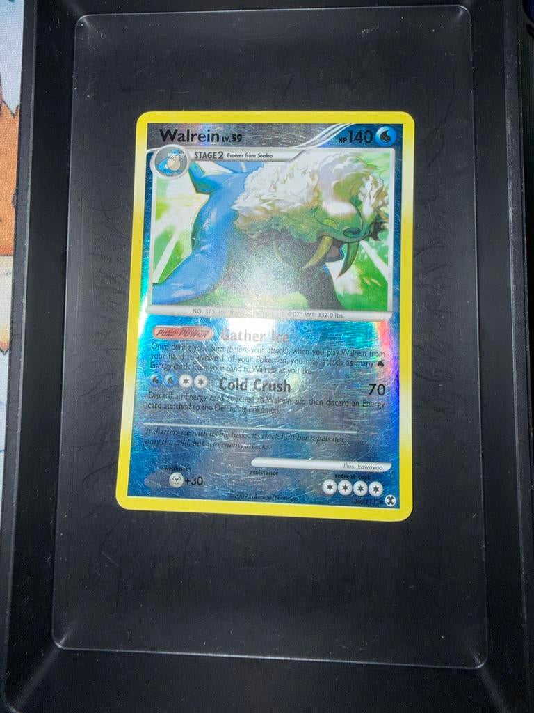Walrein Pokemon kaart 36/111- Zeldzaam! Rising Rivals, Ophalen of Verzenden, Gebruikt, Losse kaart, Foil