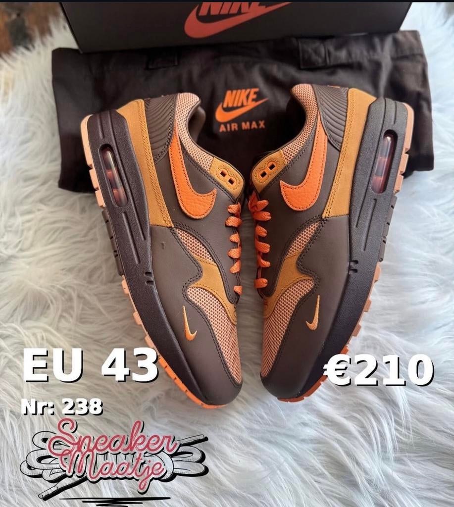 Nike Air Max 1 Koningsdag maat 43 AirMax One, Overige kleuren, Nieuw, Ophalen of Verzenden, Sneakers of Gympen