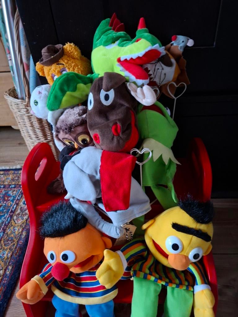 Handpoppen, Kinderen en Baby's, Speelgoed | Knuffels en Pluche, Ophalen, Overige typen