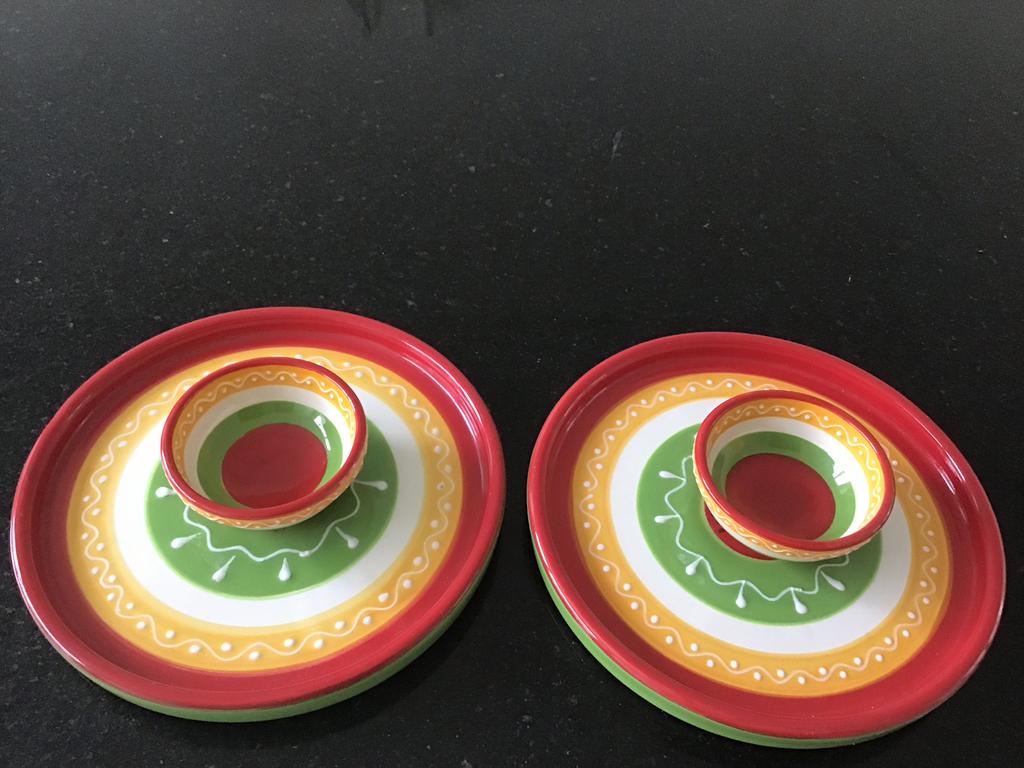 Intermezzo borden, Ophalen of Verzenden, Zo goed als nieuw, Overige stijlen, Bord(en)