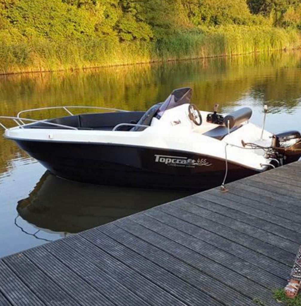 Topcraft 455 Millennium 20PK Tohatsu 2022 VAARBEWIJS VRIJ, Ophalen, 10 tot 30 pk, Zo goed als nieuw, 3 tot 6 meter