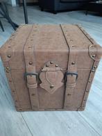 Luxe leer bewerkte opbergkist 36 x 36 x 36 cm, Ophalen, Minder dan 50 cm, Minder dan 50 cm