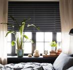 Verduisterend papieren plissé Ikea, Ophalen, Zwart, 150 tot 200 cm