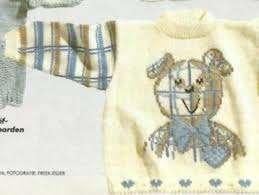 Ruitjesbeer trui breipatroon, Hobby en Vrije tijd, Breien en Haken, Ophalen of Verzenden, Zo goed als nieuw, Breien, Patroon of Boek