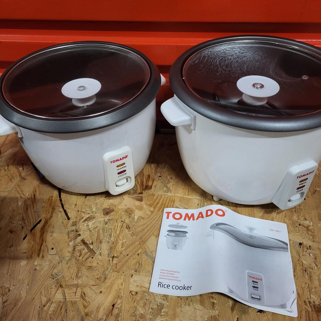 Tomado Rijstkoker TM-1961 - Set van 2, Ophalen of Verzenden, Zo goed als nieuw
