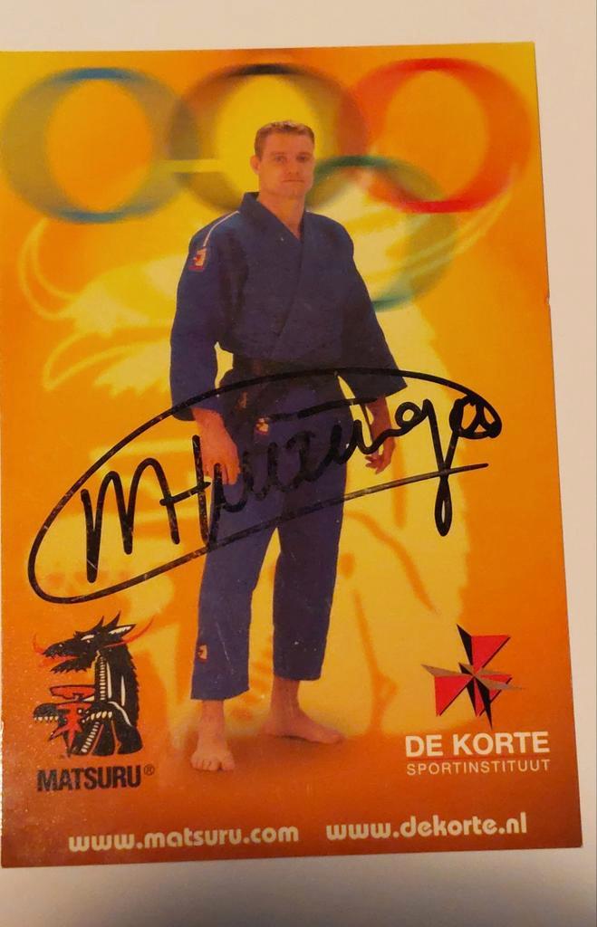 Handtekening Mark Huizinga, Verzamelen, Muziek, Artiesten en Beroemdheden, Foto of Kaart, Ophalen of Verzenden