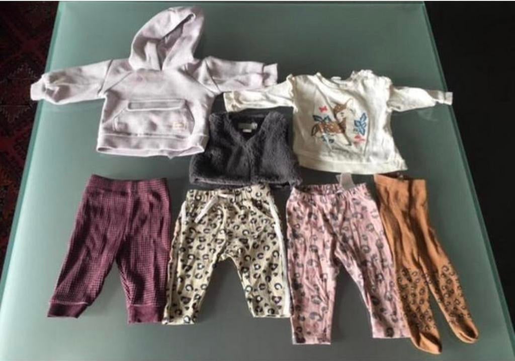 Babykleding pakket met broekjes, truitjes en vestjes m50-56, Kinderen en Baby's, Ophalen of Verzenden, Zo goed als nieuw, Jongetje of Meisje