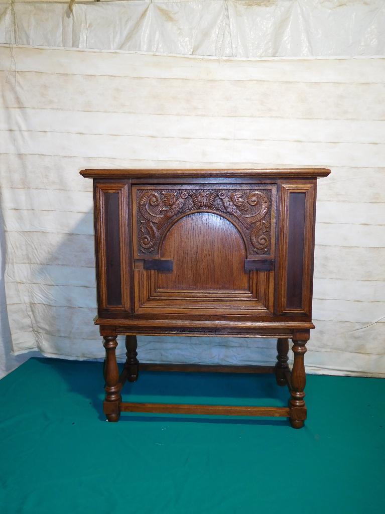 eiken kastje, Huis en Inrichting, Kasten | Ladekasten, Ophalen, 1 of 2 laden, Eikenhout, 50 tot 100 cm