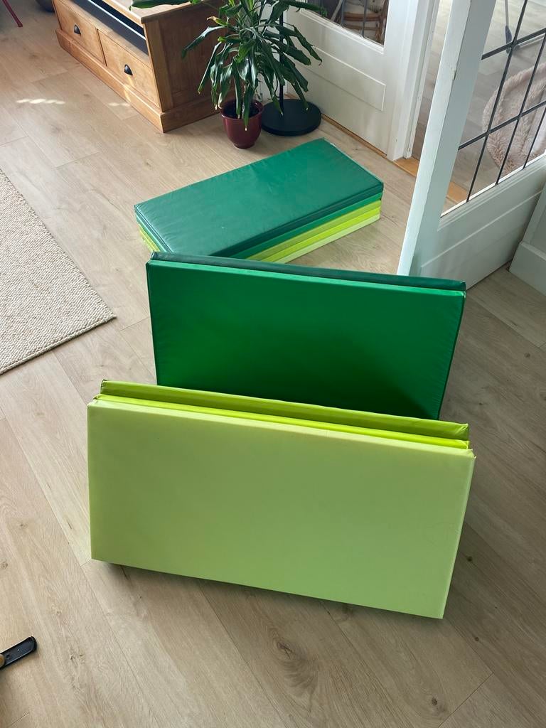 Groene speelmatten / gymnastiek matten Plufsig IKEA, Ophalen, Gebruikt, Overige typen