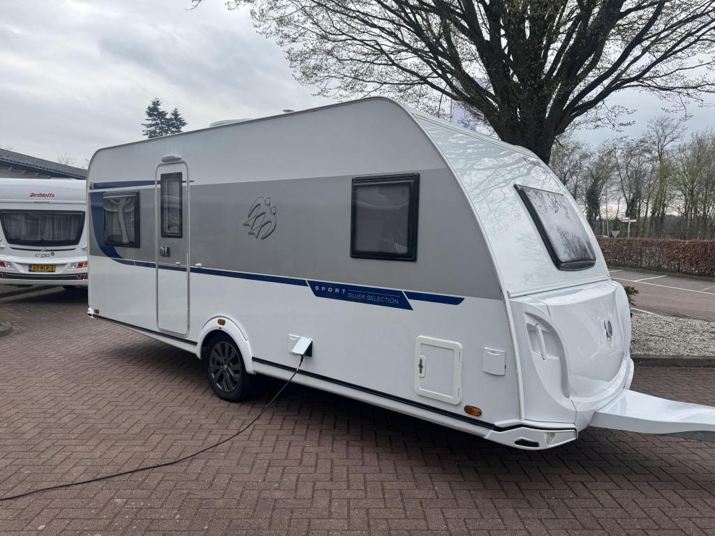 Knaus Sport Silver Selection 500 FU Voortent, Caravans en Kamperen, Caravans, Rondzit, Bedrijf, Schokbreker, Knaus