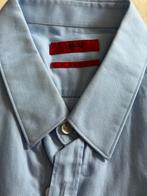 Overhemd hugo boss slim fit maat L licht blauw, Ophalen of Verzenden, Zo goed als nieuw, Blauw