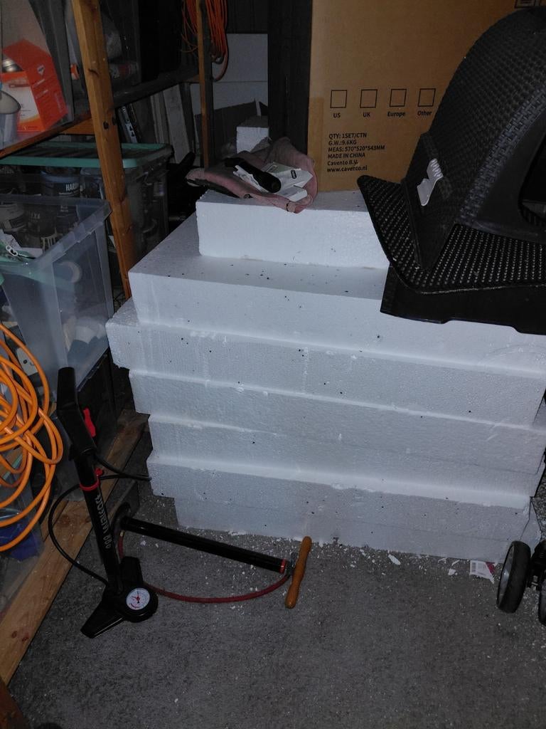 EPS platen 13 cm dik, Doe-het-zelf en Verbouw, Isolatie en Afdichting, Ophalen, 12 cm of meer, 5 tot 10 m², Zo goed als nieuw