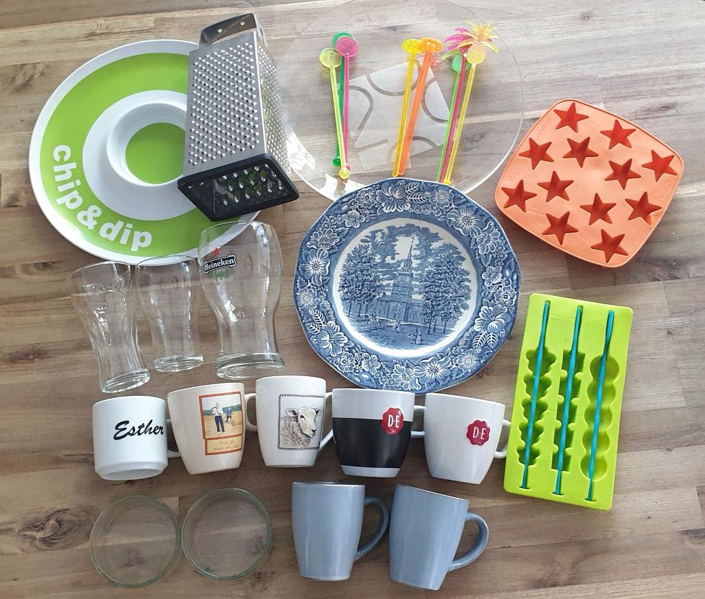 Keuken spullen, Ophalen, Glas of Glazen, Gebruikt, Glas