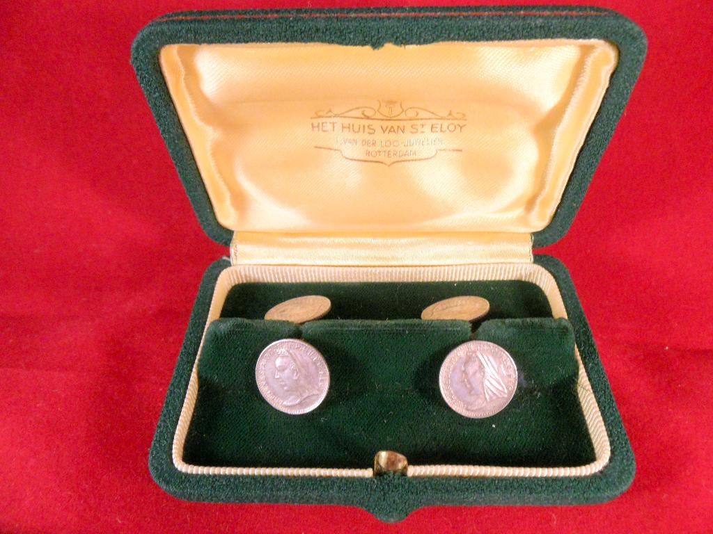 4 Thaler Maria Theresia, manchetknopen, Ophalen of Verzenden, Oostenrijk, Setje, Zilver