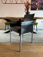 5 Karl Friedrich Förster KFF stoelen, Huis en Inrichting, KFF design, Zwart, Leer, Ophalen of Verzenden