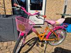 Kinderfietsje gazelle 20 inch meisje roze oranje, Ophalen, Gebruikt, 20 inch of meer, Gazelle