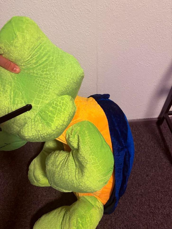 Grote Kermis Knuffel - Schildpad met zonnebril, Kinderen en Baby's, Speelgoed | Knuffels en Pluche, Zo goed als nieuw, Overige typen