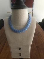 Jaren 50 ketting lichtblauw, Sieraden, Tassen en Uiterlijk, Kettingen, Ophalen of Verzenden, Gebruikt, Blauw, Kunststof