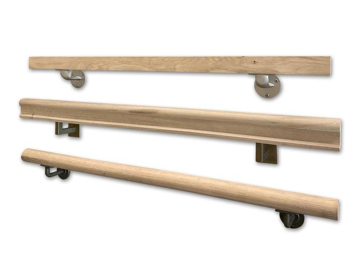 Trapleuning | Massief eiken | NERGENS GOEDKOPER, Doe-het-zelf en Verbouw, Ladders en Trappen, Nieuw, Trap, 2 tot 4 meter, Ophalen of Verzenden