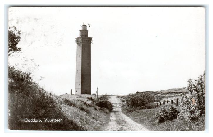 Ouddorp, Vuurtoren, Verzamelen, Ansichtkaarten | Nederland, Gelopen, Zuid-Holland, 1940 tot 1960, Verzenden