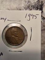 1945 Amerikaanse Penny,uniek., Ophalen of Verzenden, Noord-Amerika, Losse munt