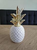 Ananas beeldje wit/goud groot, Ophalen of Verzenden, Nieuw, Overige typen