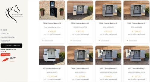 NIEUWE ZADELKASTEN / CONCOURSKASTEN / DIVERSE MODELLEN, Dieren en Toebehoren, Paarden en Pony's | Overige Paardenspullen, Nieuw