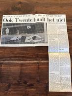 Voetbal krantenartikel Fc Twente Ajax februari 1974, Verzamelen, Sportartikelen en Voetbal, Ophalen of Verzenden, Ajax