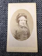 CDV, Vrouw, J.G. Kramer, Groningen, dunner karton, Verzamelen, Foto's en Prenten, Gebruikt, Foto, Voor 1940, Verzenden