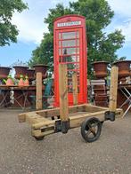 Originele antieke fabriek of loods kar / trolley 140 x 94 cm, Ophalen