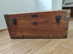 Antiek Houten koffer/ reiskist/ hutkoffer, Antiek en Kunst, Ophalen
