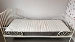 IKEA MINNEN uitschuifbed + Lattenbodem + Matras Complete Set, Huis en Inrichting, Ophalen, Eenpersoons, Wit, 80 cm